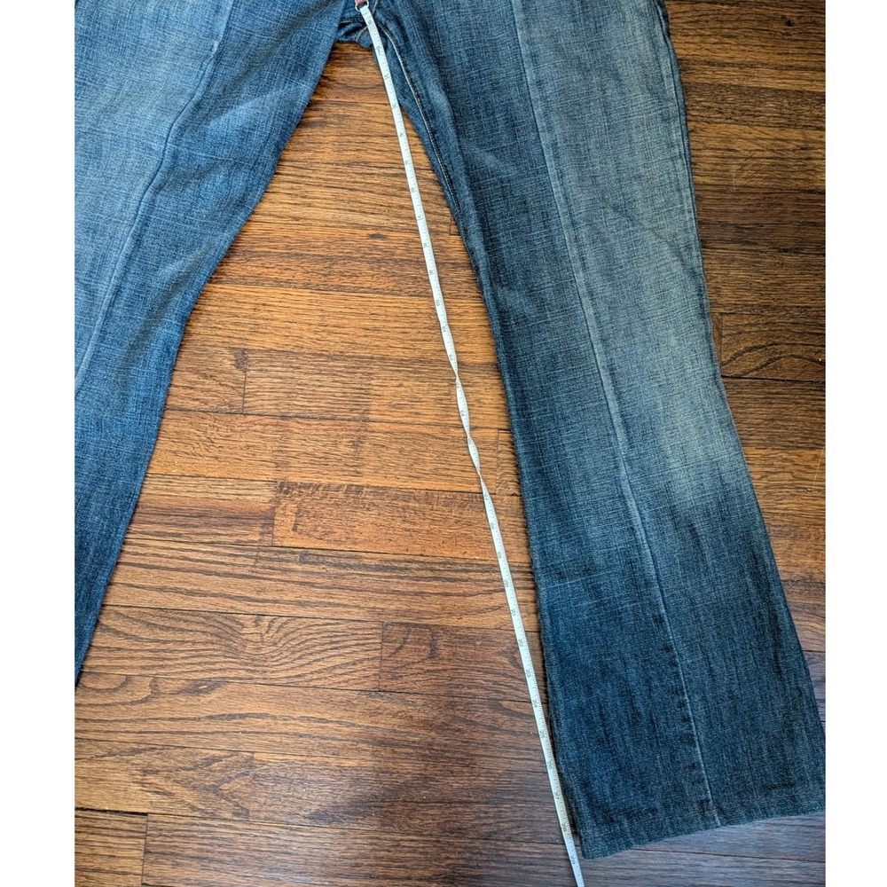 Joes Jeans Women's Flare Dark Wash Zipper Detail Low Rise Jeans Size 4/27 Y2K - Picture 8 of 9